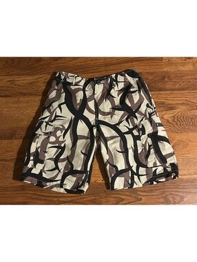 A Bathing Ape Bape Camouflage Cargo Shorts 100% Nylon Size S